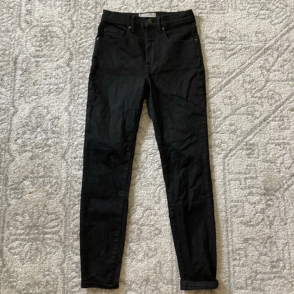 Everlane Black Ankle High Rise Skinny Jeans